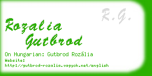 rozalia gutbrod business card